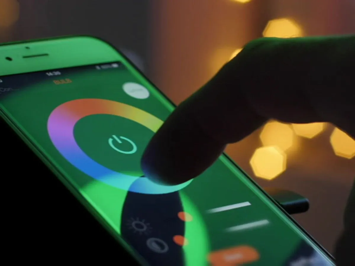 Slimme verlichting die met een app wordt aangestuurd